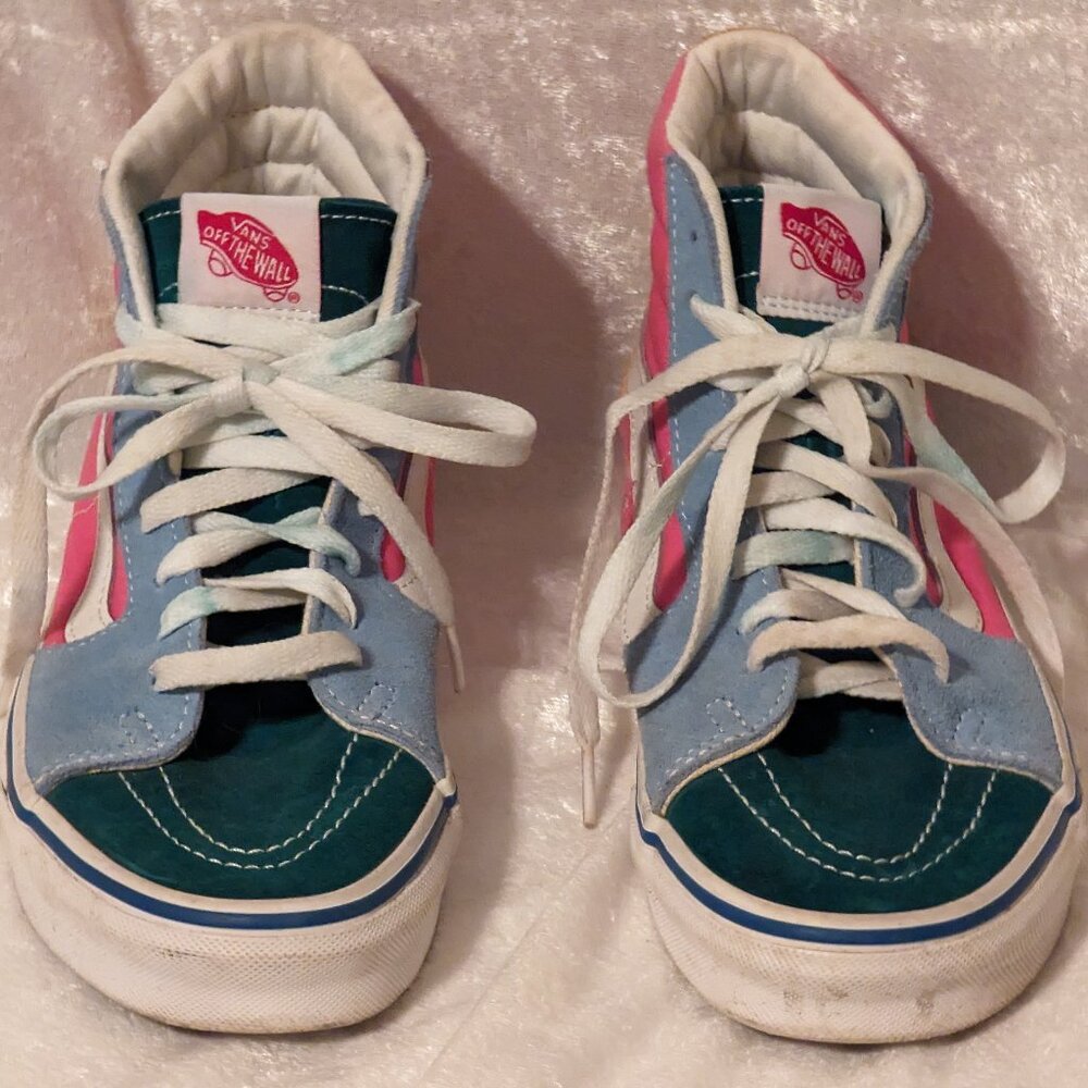 Classic Vans SK 8-HI Colorblock Skateboard Shoes Size 7.5